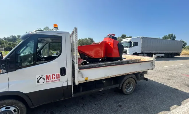 🛠️ MCA Terrassement investit dans une brouette à chaîne au Luc pour encore plus d’efficacité sur vos chantiers , Le Luc, MCA